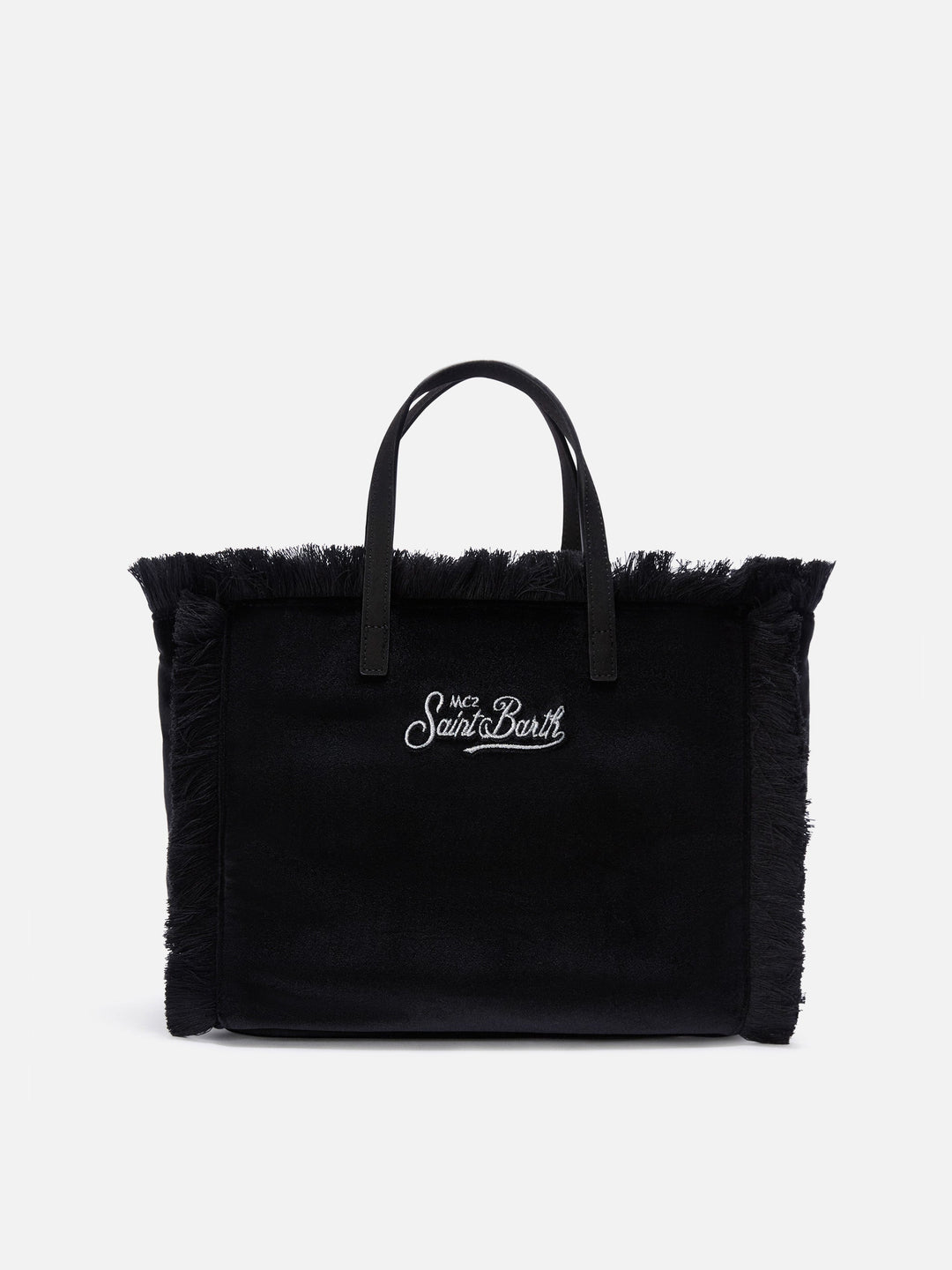 MC2 Saint Barth Colette Velvet Bag - Black - Rear view