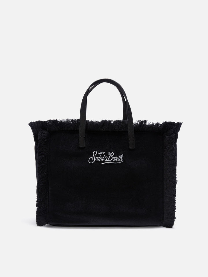 MC2 Saint Barth Colette Velvet Bag - Black - Rear view