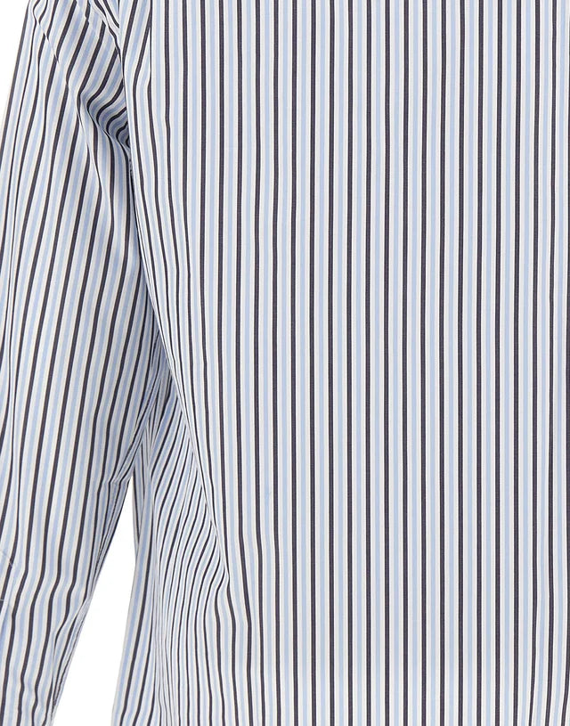 Paul &amp; Shark Cotton Poplin Stripe Button Down Shirt | Blue/White/Navy