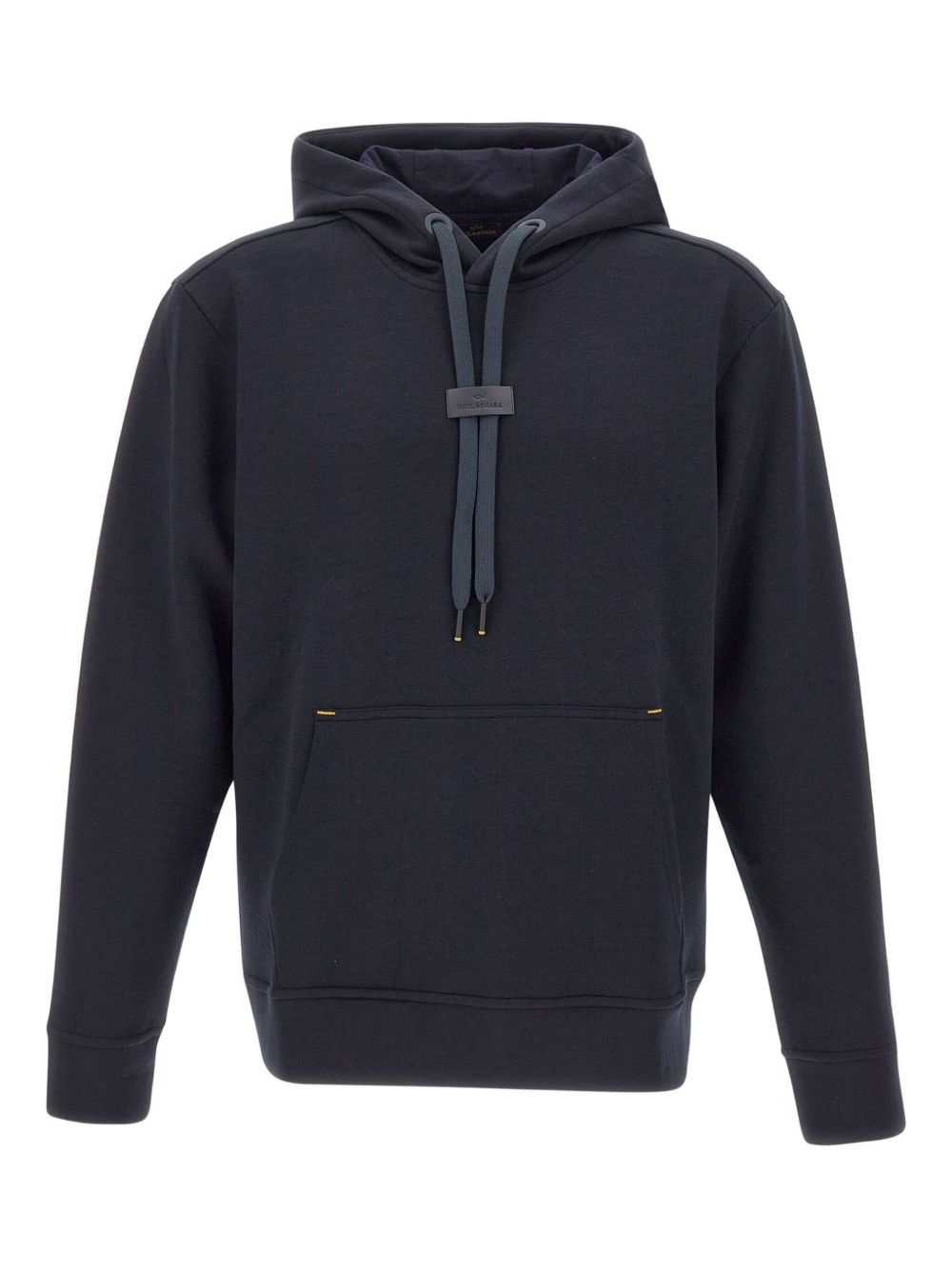 Paul & Shark Leather Badge Tech Fleece Hoodie | Navy