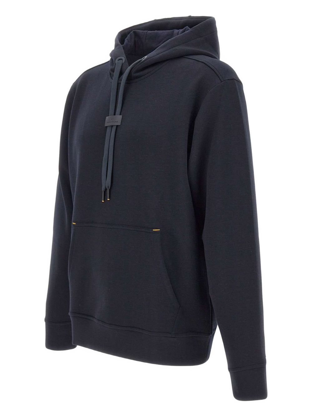 Paul & Shark Leather Badge Tech Fleece Hoodie | Navy