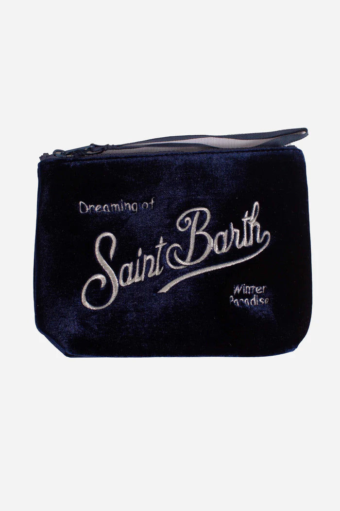 MC2 Saint Barth Velvet Pouch | Navy