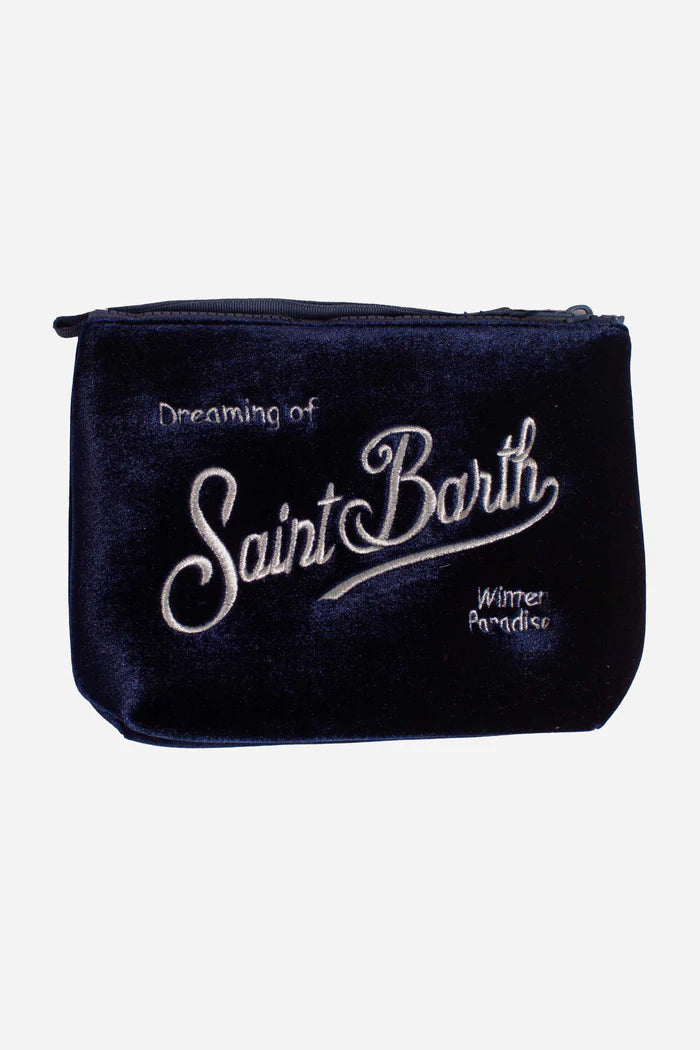 MC2 Saint Barth Velvet Pouch | Navy