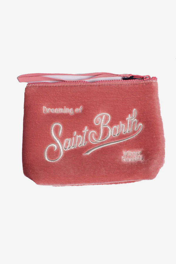 MC2 Saint Barth Velvet Pouch | Pink