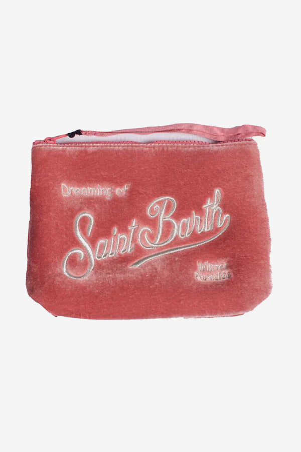 MC2 Saint Barth Velvet Pouch | Pink