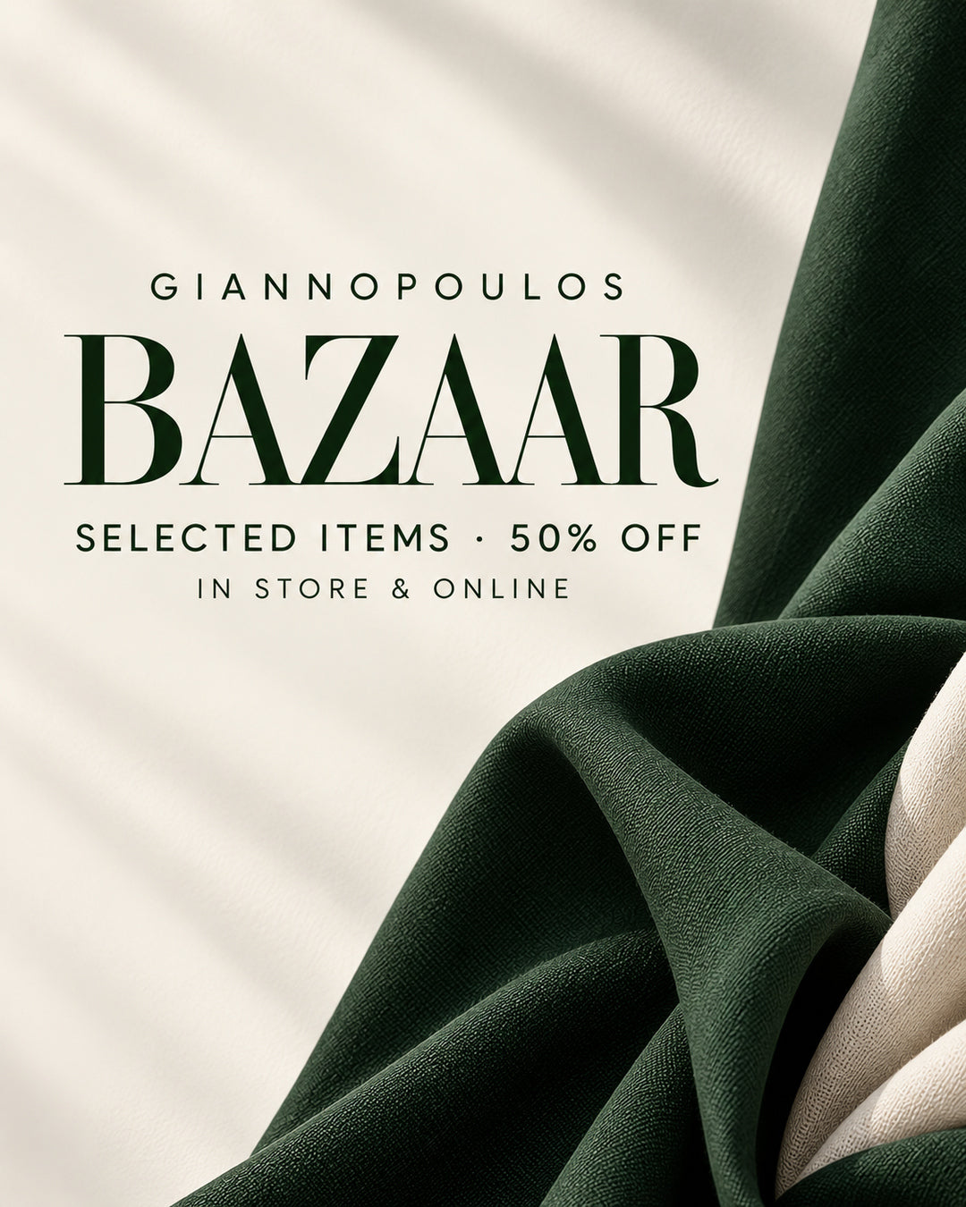 GIANNOPOULOS Bazaar — selected items 50% off