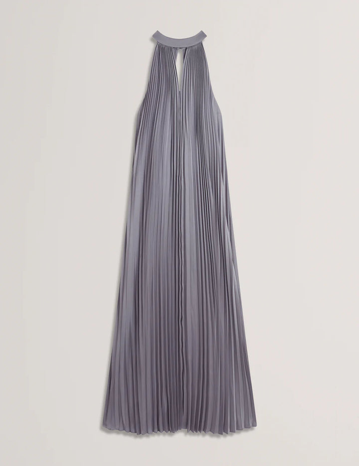 Ted Baker Grenya Pleated V-Neck Maxi Dress | Lilac