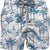 MC2 Saint Barth Mid-length Swim Shorts with Toile de Jouy Print | White/Blue