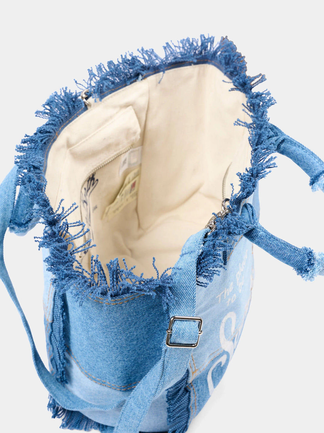 MC2 Saint Barth Colette Denim Beach Bag | Blue Denim