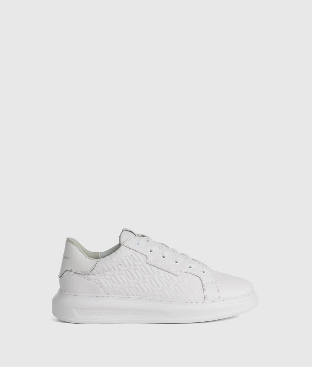 Karl Lagerfeld Monogram Kapri Sneakers | White