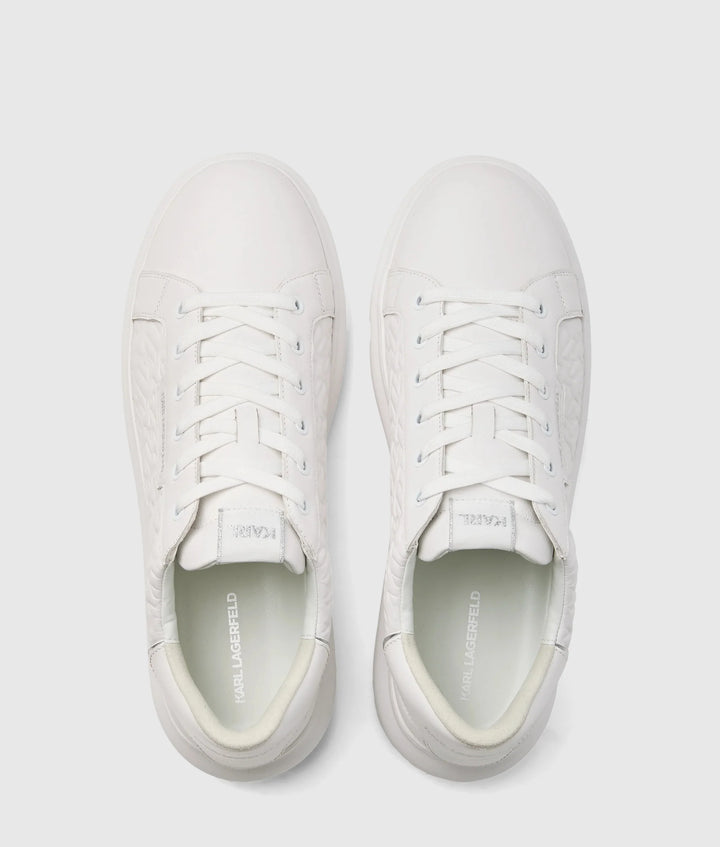 Karl Lagerfeld Monogram Kapri Sneakers | White