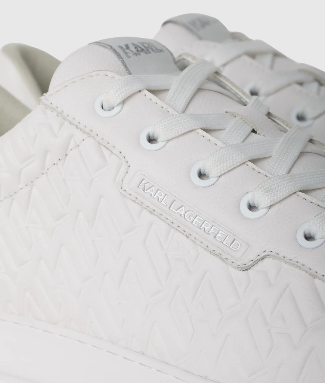 Karl Lagerfeld Monogram Kapri Sneakers | White