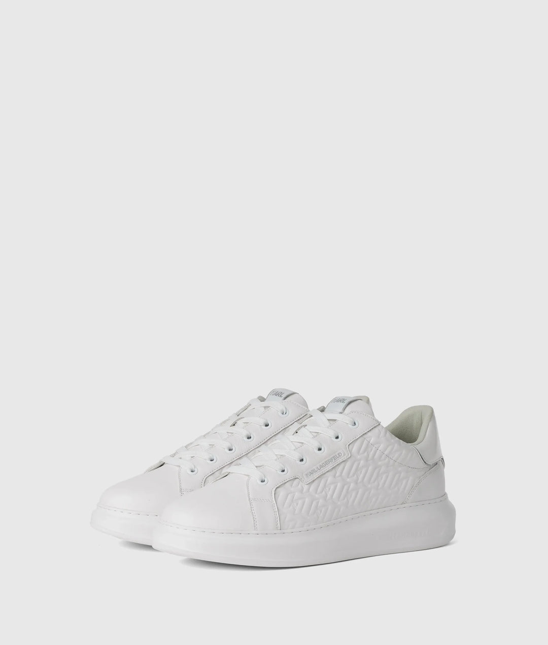 Karl Lagerfeld Monogram Kapri Sneakers | White