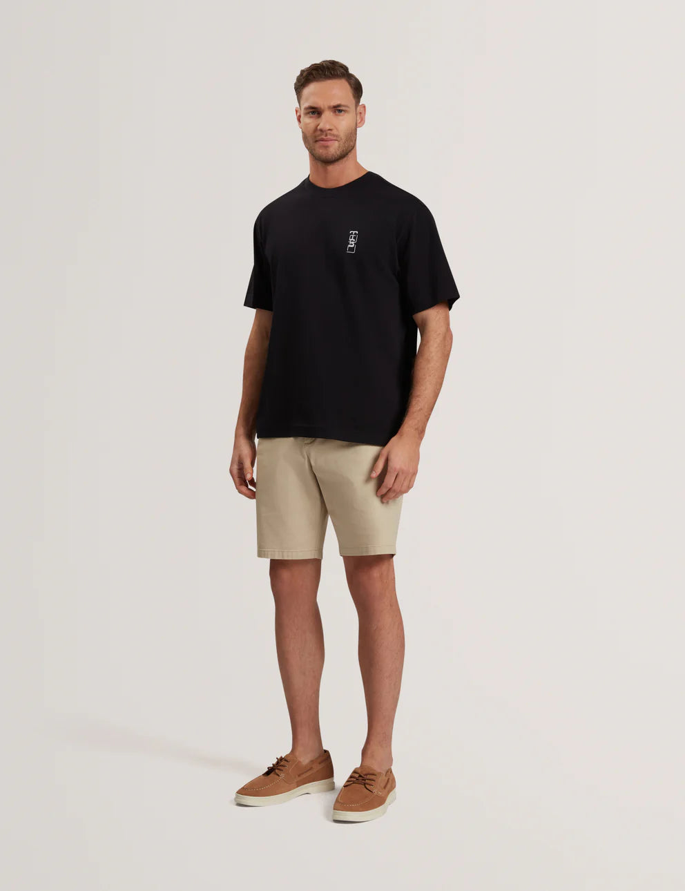 Ted Baker Kuyrt Short Sleeve Branded T-Shirt | Black