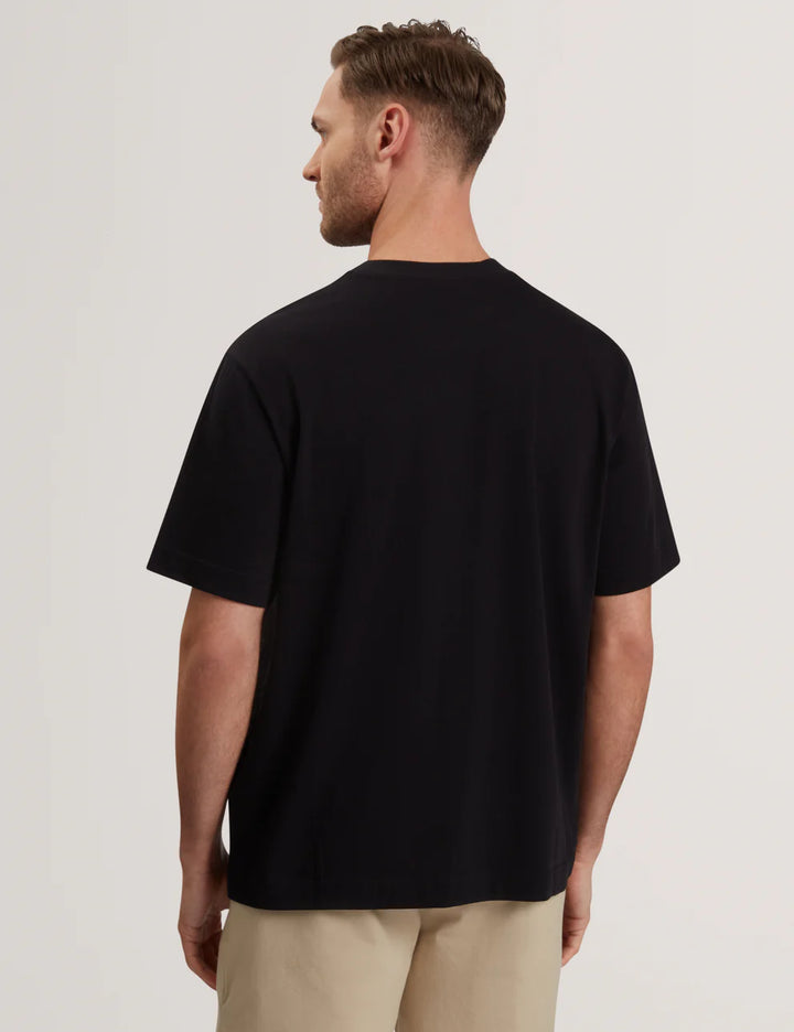 Ted Baker Kuyrt Short Sleeve Branded T-Shirt | Black