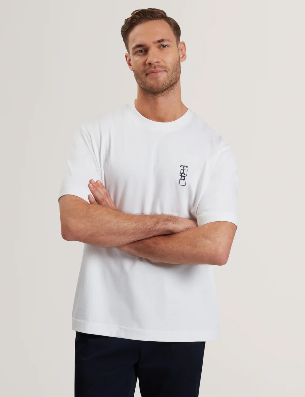 Ted Baker Kuyrt Short Sleeve Branded T-Shirt | White