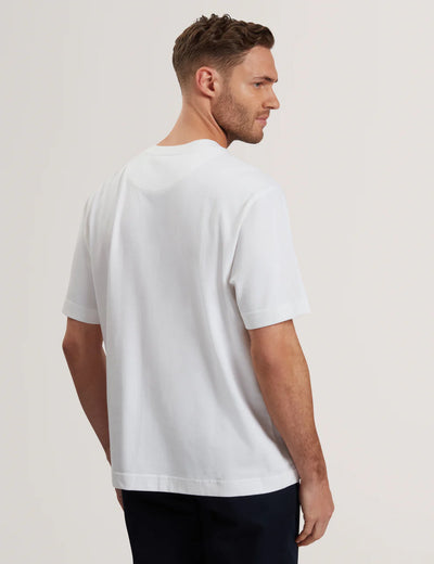 Ted Baker Kuyrt Short Sleeve Branded T-Shirt | White