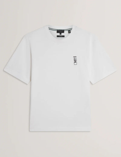 Ted Baker Kuyrt Short Sleeve Branded T-Shirt | White