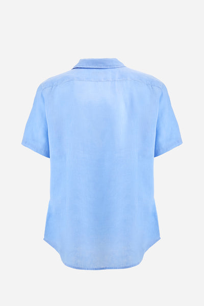 La Martina Regular Fit Linen Canvas Shirt – Varoun | Light Blue