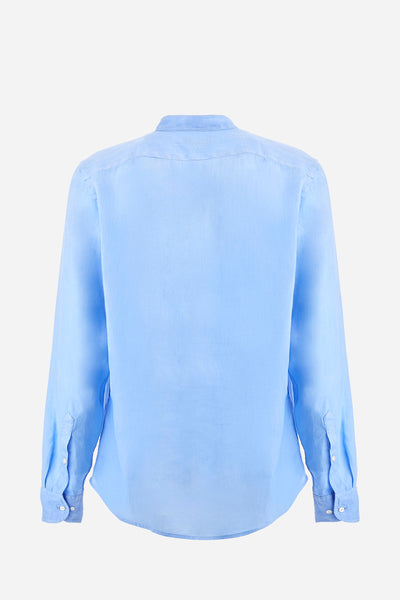 La Martina Regular Fit Linen Canvas Shirt – Yasr | Light Blue
