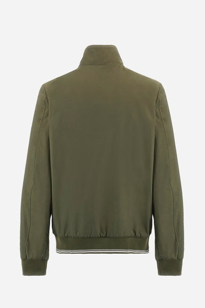 La Martina Regular-fit jacket in mixed cotton - Abraham | Olive