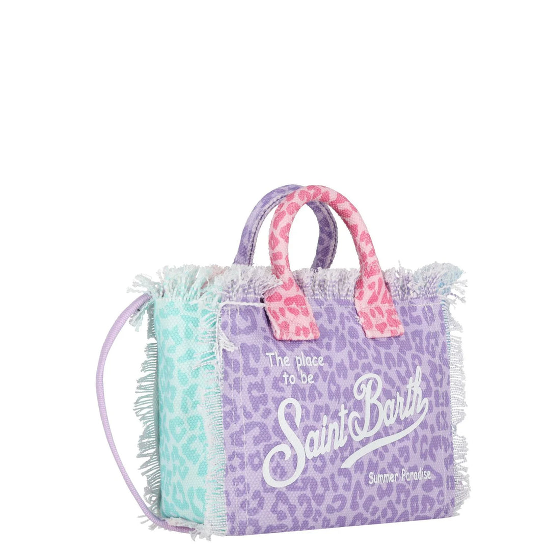 MC2 Saint Barth Vanity Mini Cotton Canvas Tote Bag | Multicolor