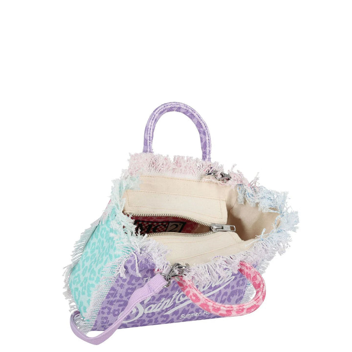 MC2 Saint Barth Vanity Mini Cotton Canvas Tote Bag | Multicolor