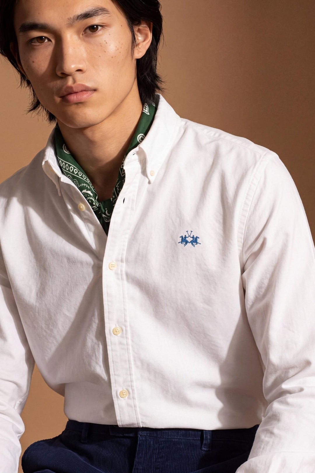 La Martina MDC005-OX077 in optic white, detail view