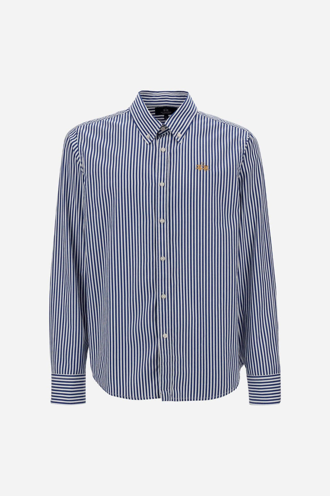 La Martina MDC012-PP755 in optic white/navy, front view