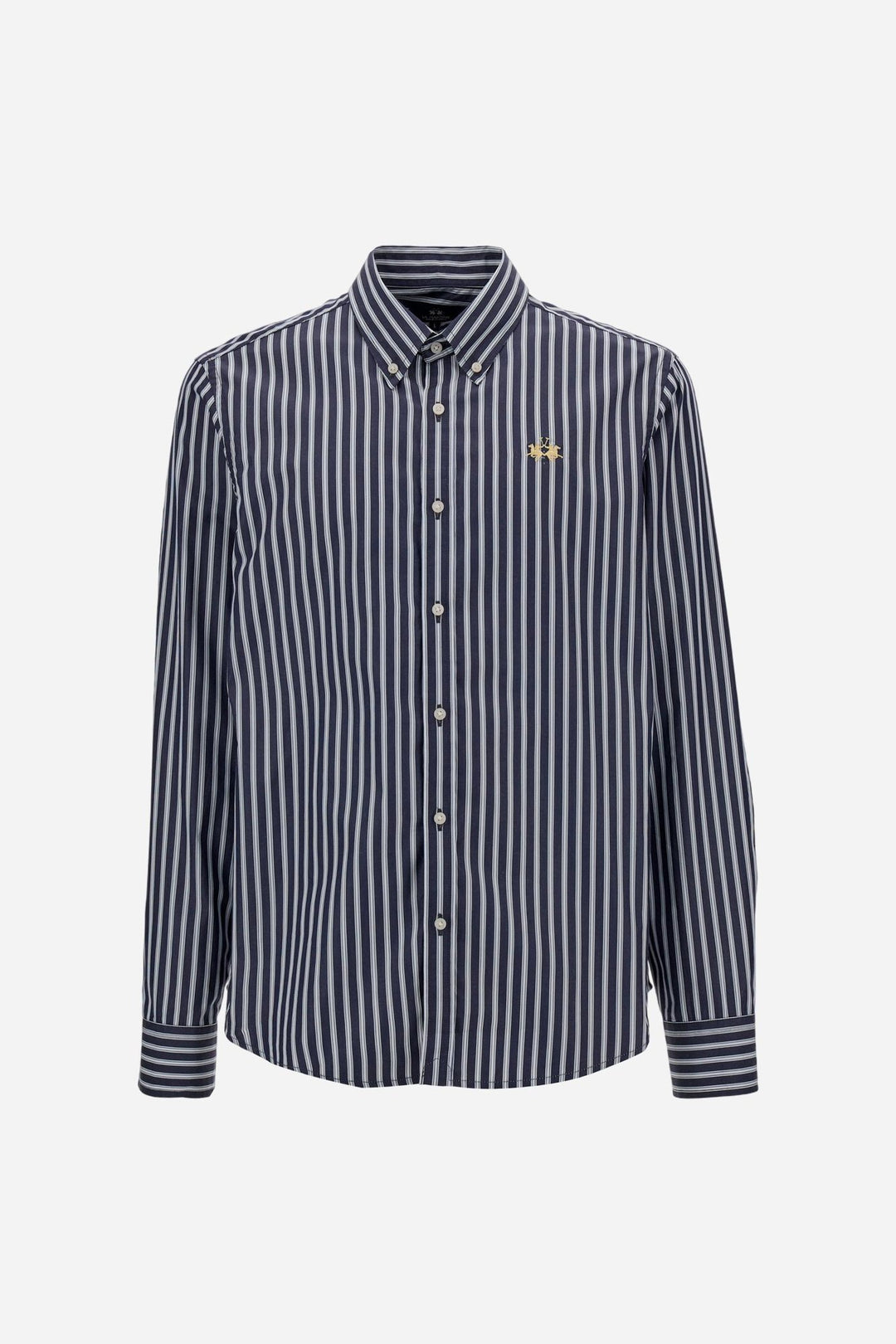 La Martina MDC013-PP756, Blu navy/Bianco ottico, vista frontale