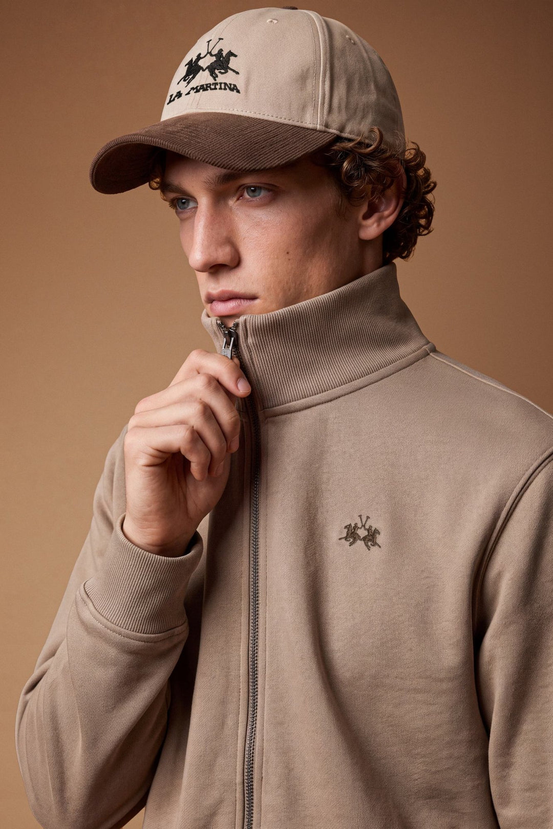 La Martina MDF004-FP564, Vintage-Khaki, Detailansicht