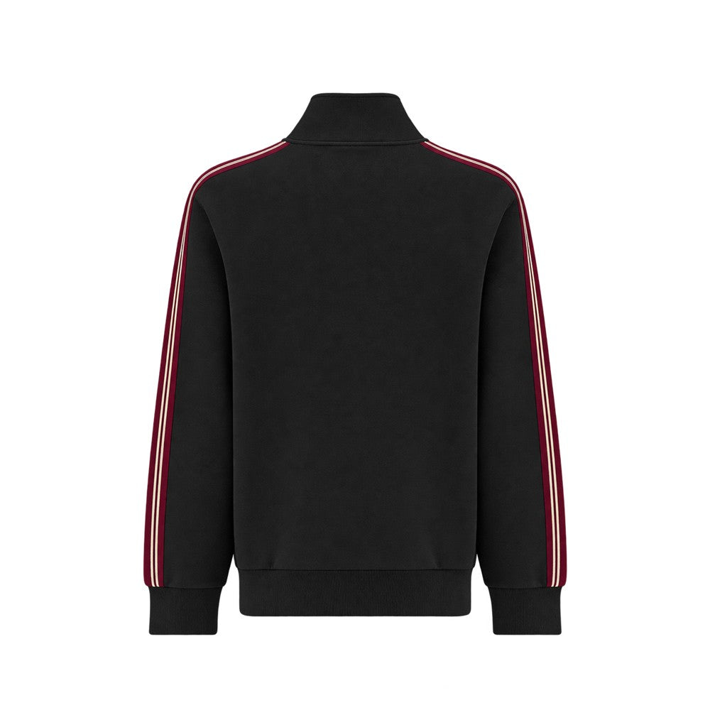 La Martina Sweatjacke aus Baumwolle, Schwarz (MDF012-FP584), Rückansicht