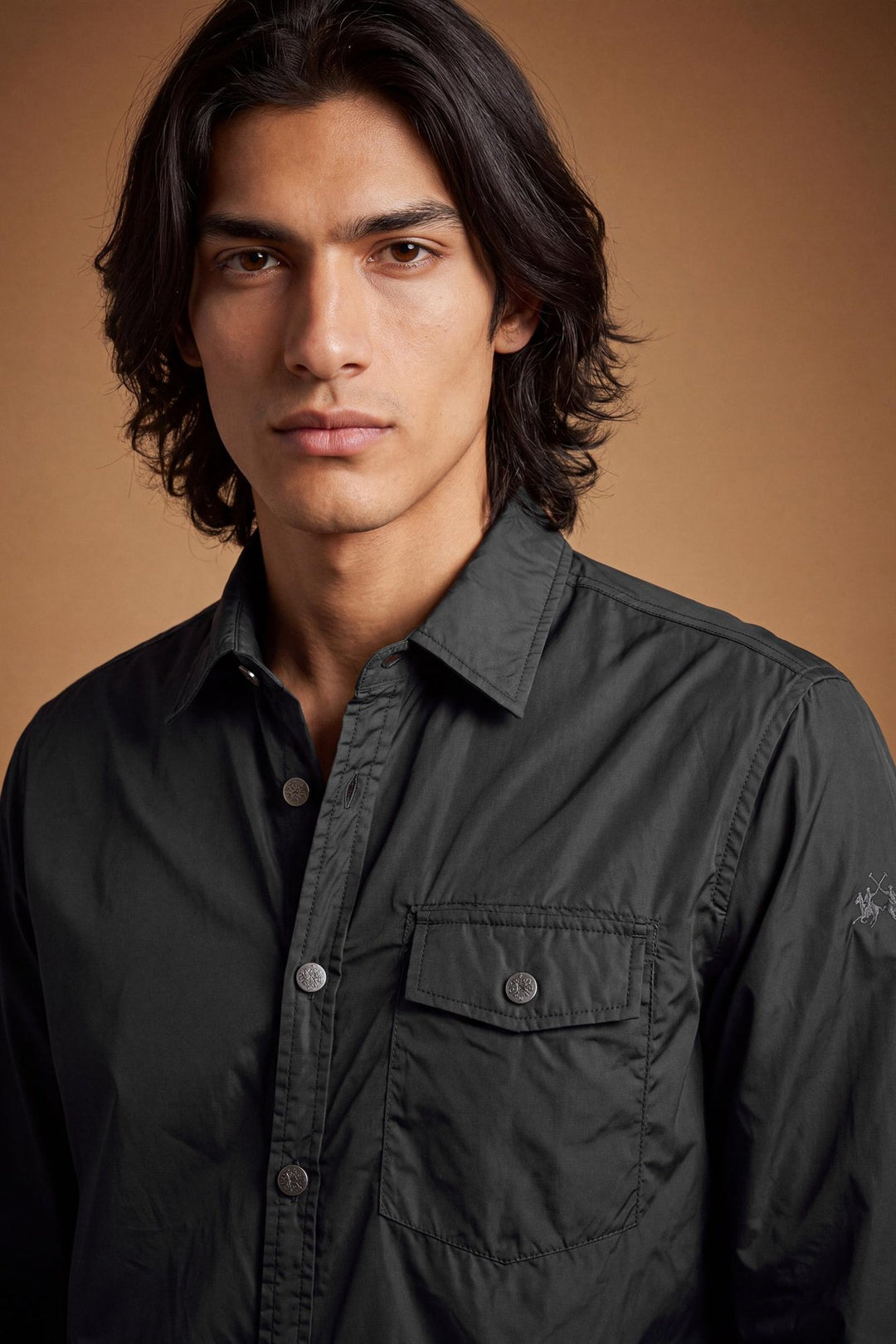 La Martina MDO018-PA012 in black, detail view
