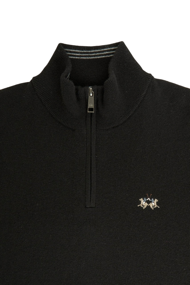 La Martina MDS003-YW148, Negro, primer plano del detalle