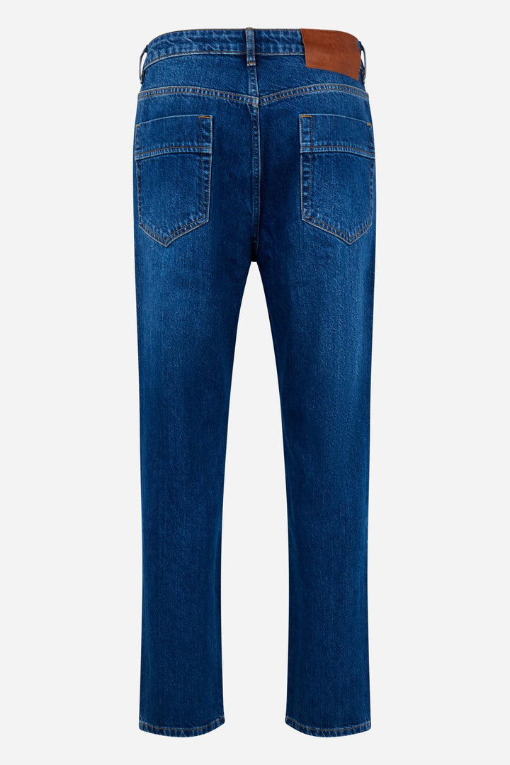 La Martina MDT015-DM117, Denim indigo foncé, vue de dos