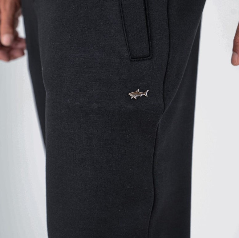 Paul & Shark Metal Shark Tech Fleece Joggers | Black