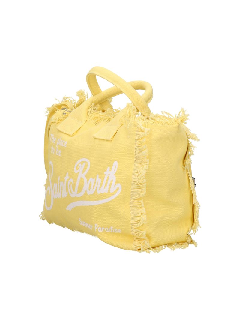 MC2 Saint Barth Colette Βαμβακερός καμβάς Colette Tote Bag | Ανοιχτό κίτρινο
