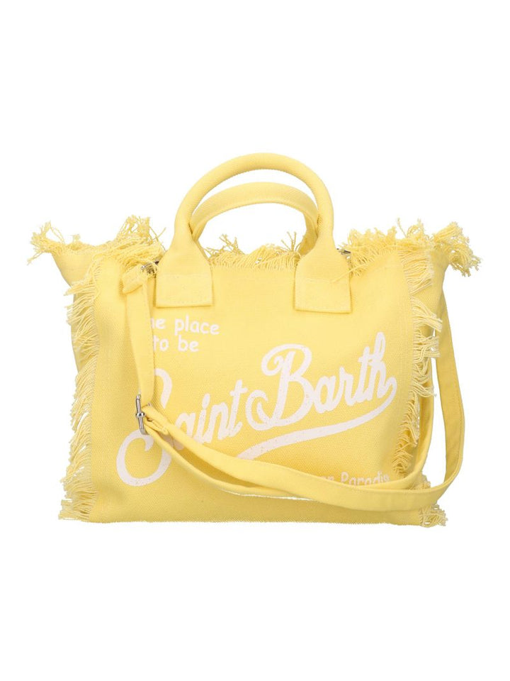 MC2 Saint Barth Colette Βαμβακερός καμβάς Colette Tote Bag | Ανοιχτό κίτρινο