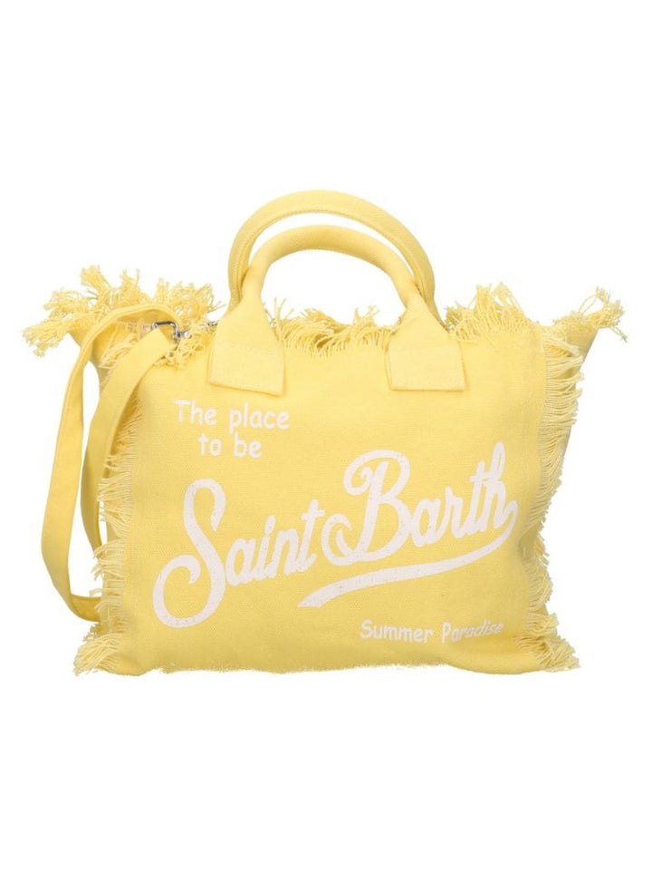 MC2 Saint Barth Colette Βαμβακερός καμβάς Colette Tote Bag | Ανοιχτό κίτρινο