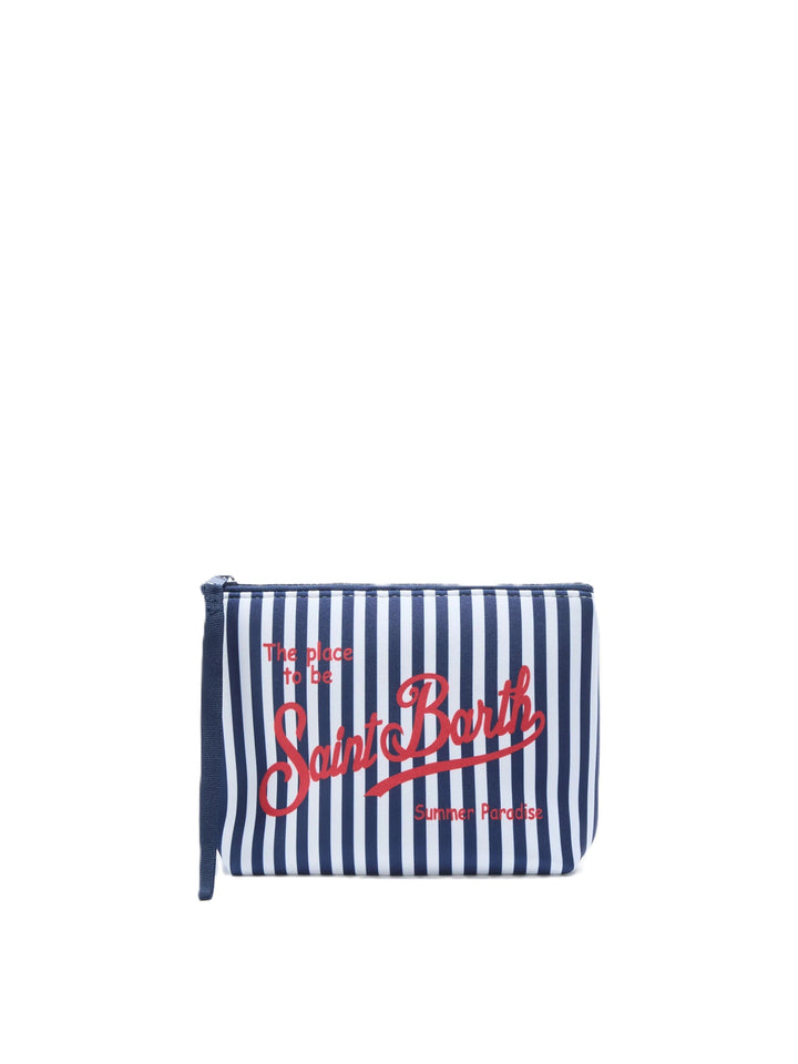 Bolsa MC2 Saint Barth Aline | Azul marino/Blanco