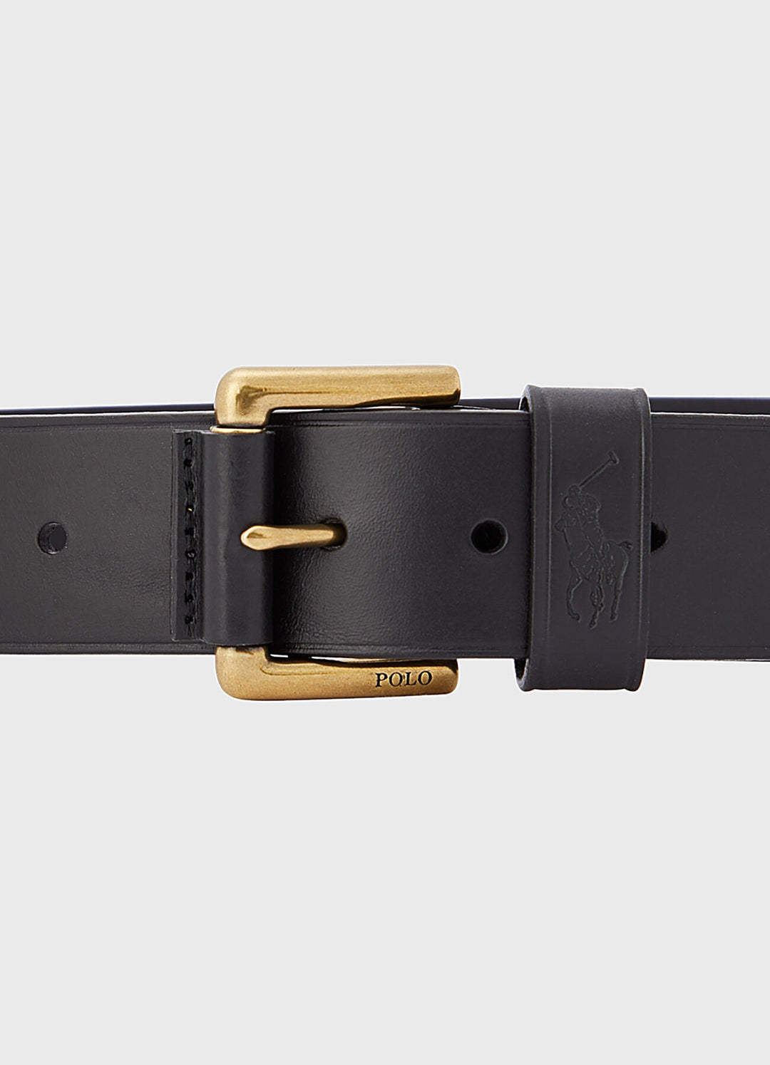 Ralph Lauren Belt with Gold-colored Buckle | Black