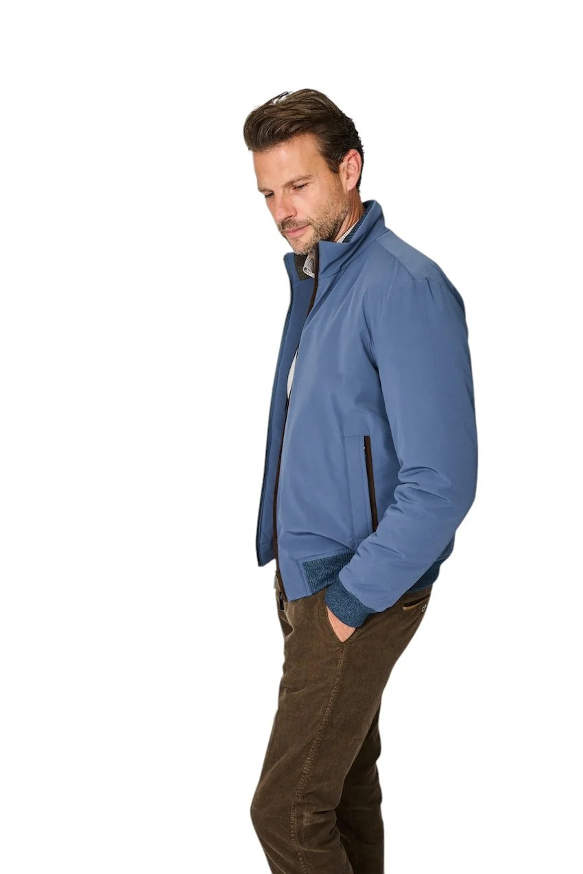 Paul &amp; Shark Typhoon RE 4X4 Stretch Blouson with Suede Details | Blue
