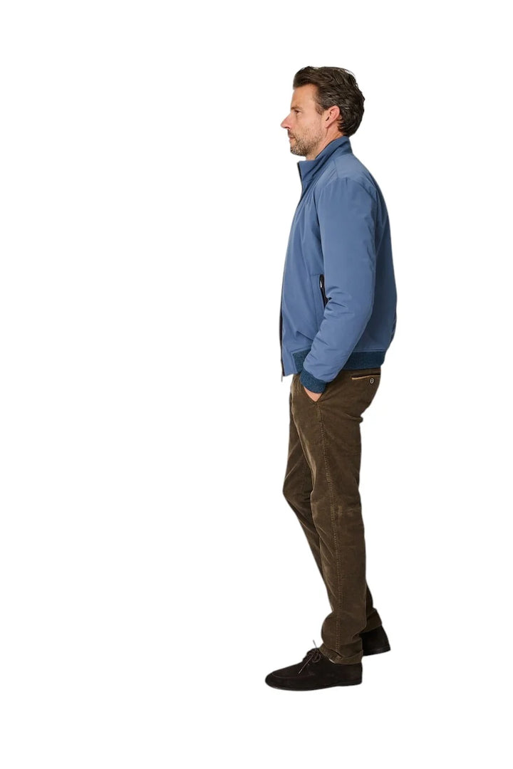 Paul &amp; Shark Typhoon RE 4X4 Stretch Blouson with Suede Details | Blue