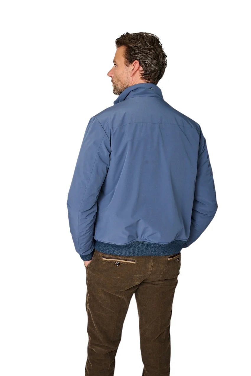 Paul &amp; Shark Typhoon RE 4X4 Stretch Blouson with Suede Details | Blue