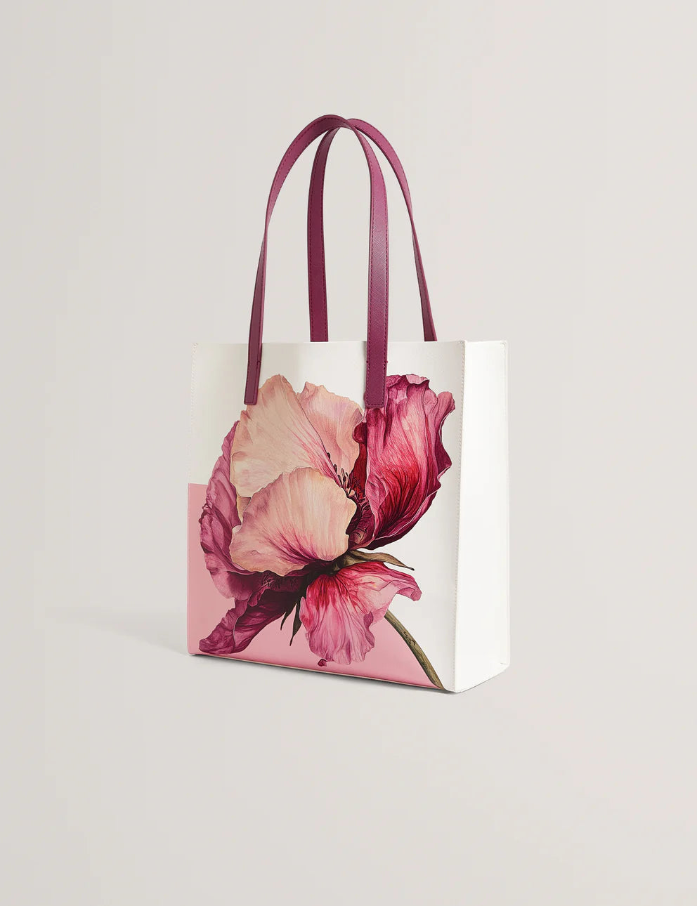 Ted Baker Printed Flower Medium Icon Bag | Ivory