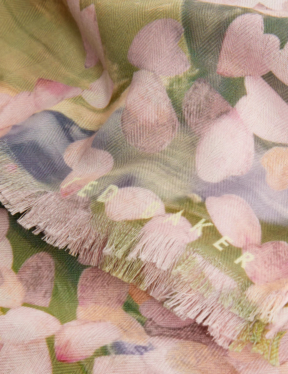 Ted Baker Orlaae Floral Print Woven Scarf | Pink