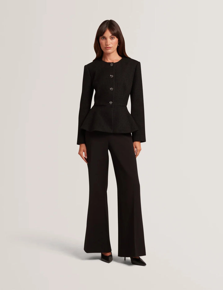 Ted Baker Raddi Tailored Peplum Jacket | Black