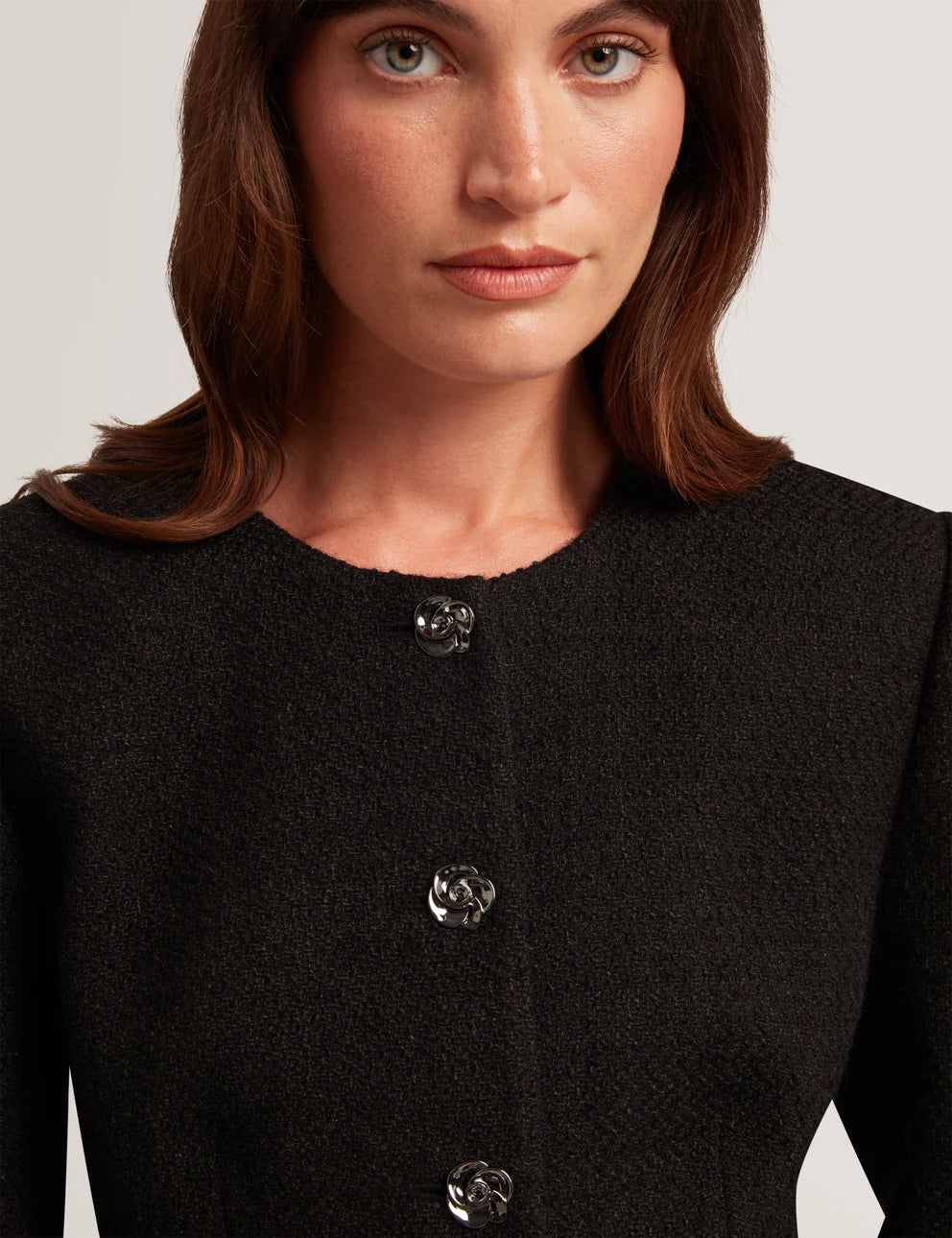 Ted Baker Raddi Tailored Peplum Jacket | Black