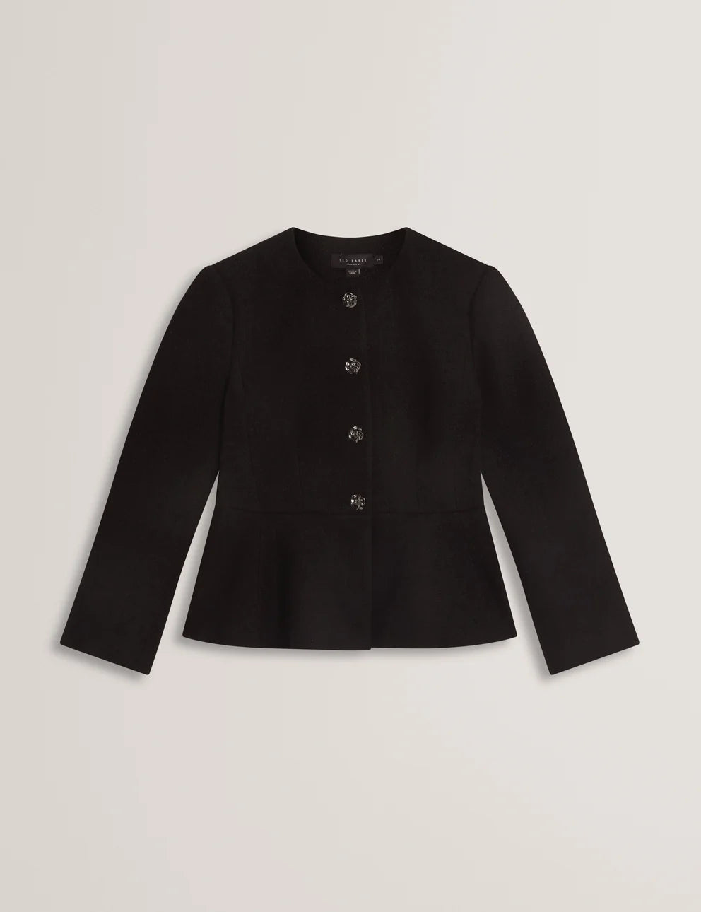 Ted Baker Raddi Tailored Peplum Jacket | Black