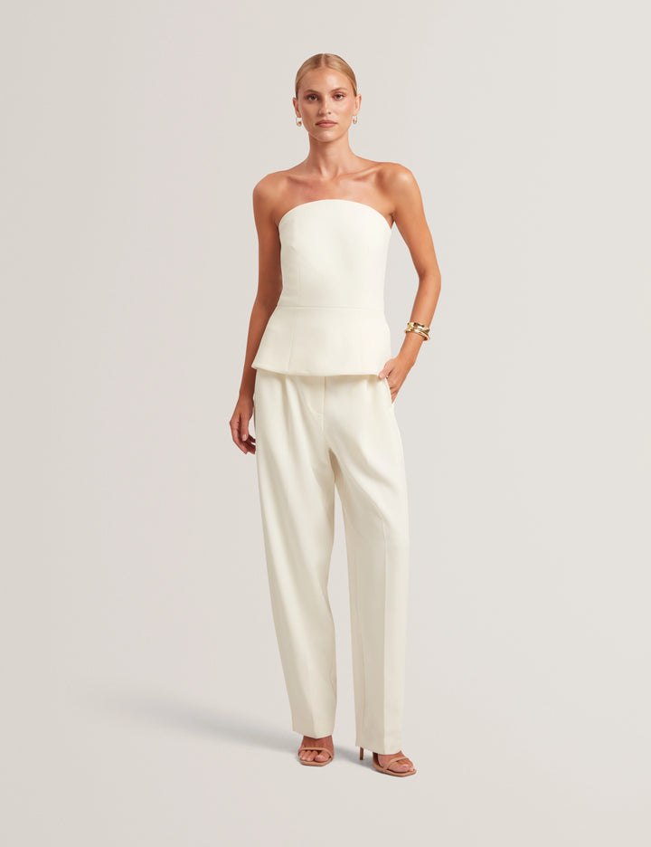 Ted Baker Raddij Tailored Strapless Jumpsuit | Ivory – alternate view 6